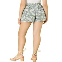 Jedinstvene ponude ženskog elastičnog struka Cvjetne kratke hlače na ljetnoj plaži