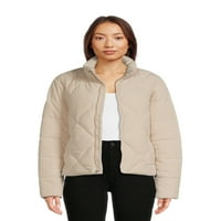 Vremena i TRU ženska jakna s puhanjem Corduroy, veličine xs-3x