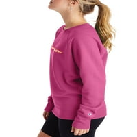 Champion susret vama.na womens Powerblend Fleece Dečko Crew, XL, ružičasti Božur Parade