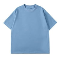 Muške majice kratkih rukava, lagane majice s okruglim vratom, top za planinarenje, lov, biciklizam, plava 5 inča