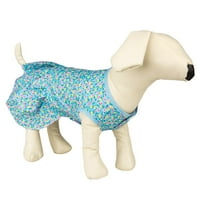 Slatka plava cvjetna ležerna svakodnevna haljina za ženske pse i psiće [višestruke veličine dostupne]