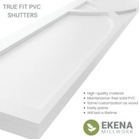 Ekena Millwork 18 W 27 H True Fit Pvc Cedar Park Fiksna nosača, Viridian Green