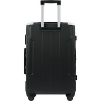 Hommoo lagani kofer za prtljagu tvrdog shema s TSA zaključavanjem, 24 crna
