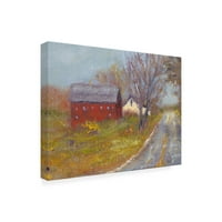 Zaštitni znak likovna umjetnost 'Back Road Barn I' Canvas Art by Marilyn Wendling