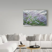 Zaštitni znak likovna umjetnost 'Purple Wild Grass II' platno umjetnost Janice Sullivan