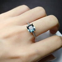 ; prsten za nakit s finim Zaručničkim prstenom optočenim rhinestonesom s kvadratnim kubičnim cirkonijem