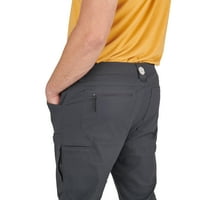 Vanjske muške planinarske hlače veličine - drveni ugljen, vodoodbojne