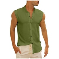 Muška ljetna majica za surfanje na plaži Plus size ležerni prozračni top bez rukava široka obična košulja muške košulje