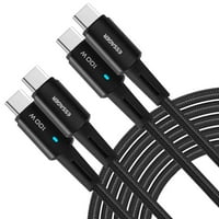 Gradski kabel od 3,3 ft do 100 vata, od 2. Kabel za punjenje Type C Brzo punjenje za nova Y61, iPad Pro, iPad Air 4, Samsung Galaxy