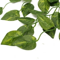 Imitacija zelene biljke od umjetnog ratana zeleno lišće kopra za uređenje zidova kuće i vrta u zatvorenom i na otvorenom, pakiranje