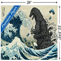 Zidni plakat Godzilla je veliki val, 22.375 34