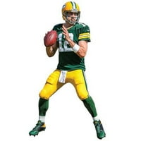 Fathead Aaron Rodgers Green Bay Packers Veličina života uklonjiva zidna naljepnica