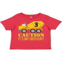 Građevinska kolica za 3. Rođendan, mješalica za beton-poklon za 3 godine majica za dječake i djevojčice