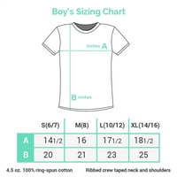 Grad dres, Nj, Nj klasična Muška pamučna Omladinska Siva Majica s natpisom Za dječake