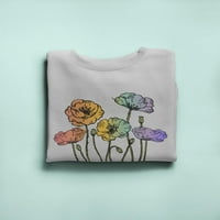 Ženska majica sa šarenim cvjetnim printom-Ombre, Ženska majica sa šarenim cvjetnim printom-Ombre, Ženska majica sa šarenim cvjetnim
