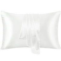 Jedinstvene ponude jastuke za zatvaranje satena satenske omotnice Set bijelog 20 x36