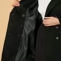 Jedinstvene ponude ženskog dvostrukog zarezanog zimskog kaputa dugih rukava