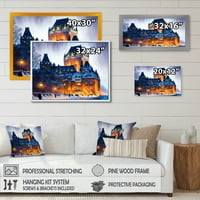 DesignArt chateau frontenac zimi sam platna zidna umjetnost