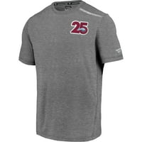 Muška majica s logotipom 25. sezone u sivoj boji od marke u prugastim prugama